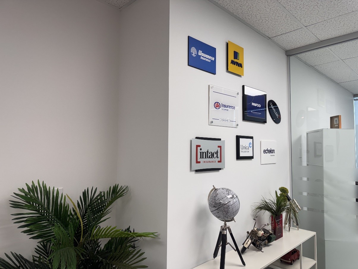 Office details and partner wall at Pickering Branch